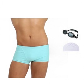 Aletheia Men's Mint Swim Trunks Set