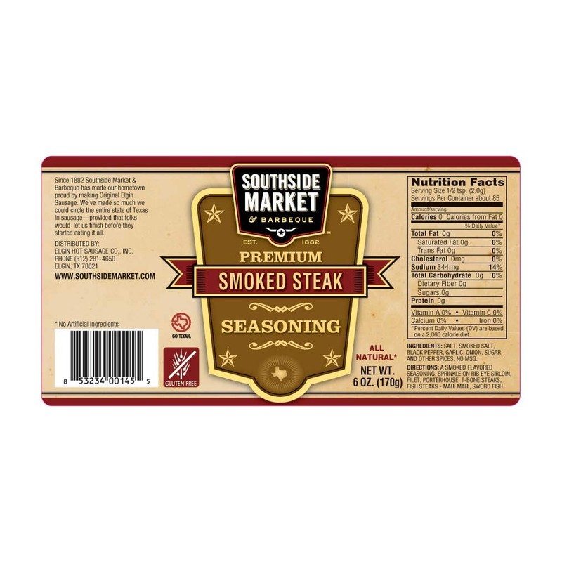 Premium Smoked Steak Seasoning - 6 oz.