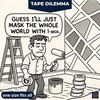 Elasticpack Painters Tape Dual Width 6-Pack - 3×1" + 3×2",