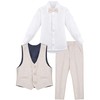 Lilax Boys Formal Suit 4 Piece Vest, Pants and Tie