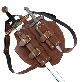 Sword, Medieval Sword Set, Medieval Dagger Set, Leather Sword Holster for Belt, Sword Sheath, Cosplay Accessories, Knight, Pirates, Vikings, Warriors, Accessories