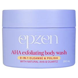 Epzen AHA Exfoliating Body Wash 2-in-1 Cleanse & Polish 200ml