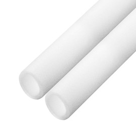 sourcing map 2pcs Pipe Insulation Foam Tube Split Pipe Lagging 15mm(9/16 Inch) ID 40mm OD 3ft Freeze Protection for Copper Pipe, White