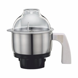 Preethi MGA-504 Stainless Steel Genie Jar for Eco Twin, Plus/Chef Pro and Blue Leaf, 0.5-Liter, Silver