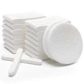 84 Pcs Facial Sponge Compressed, Luxiv Face Cleansing Sponge for Estheticians Compressed Makeup Sponge Round Wash Face Sponges for Women Compress Exfoliating Removal Sponge (White)
