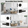 MAXECURITY Bronze Front Door Lock Set, Modern Exterior Door Handle