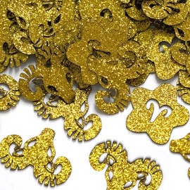 Aries Birthday Confetti, Big Aries Energy Paper Scatter, 12 Constellation March/April Birthday Table Confetti, Horoscope Astrology Birthday Party Decorations Supplies, 200pcs, Gold Glitter