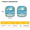 Coldinair Hawaii Palm Tree Ocean Wave Windshield Sun Shade for