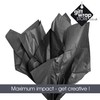 Black Tissue | 8 Sheets 50x70cm | 2 Packs, Each