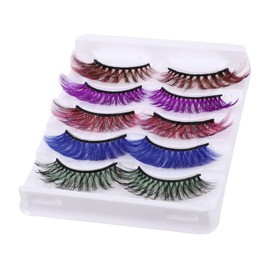 TOVINANNA 5pairs Quality Pre-glued Eyelash Cluster Wispy for Stage Makeup Supply