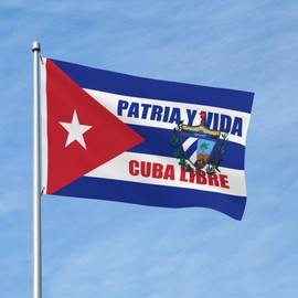 Cuba Flag 3x5 Ft Flag Cuban 3x5 Feet Nylon Flag Decorations, Cuba Fan Flag Patriotic Holiday decorations, Celebrations
