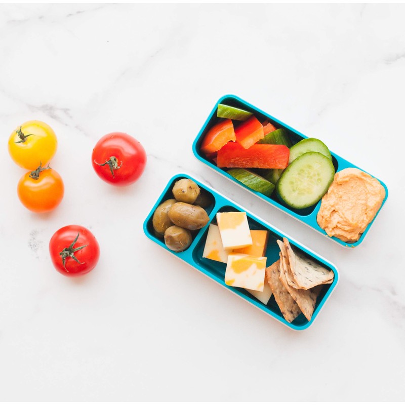 Trudeau 34408326 Snack-N-Dip Storage Container-Blue