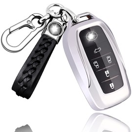 Alphard 30 Series Late Dedicated Alphard Vellfire 30 Series 40 Series Early Period Toyota Smart Key Case Key Holder Key Cover for Business Dedicated Dustproof Shock Resistant Leather Window Visible