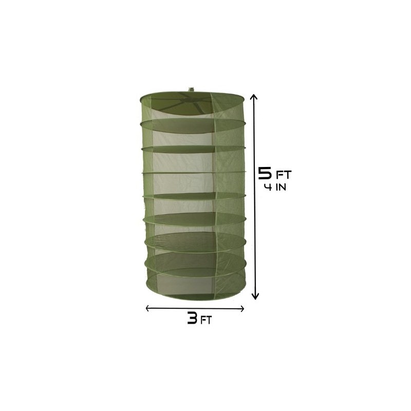 Grow1 Drying Rack 8 Layer Harvest Drying Net, 3ft Collapsible
