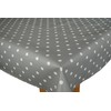 Karina Home Slate Grey Polka Dotty Wipe Clean Tablecloth Vinyl