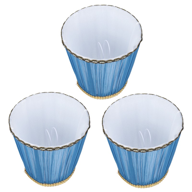 3PCS Cloth Lamp Shade E14 ClipOn Lampshade for Candle Chandelier