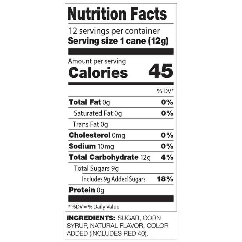 Spangler Classic Red and White Peppermint Candy Canes - Natural