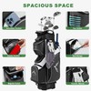UNIHIMAL 14-Way Golf Cart Bag with Full Length Divider, Premium