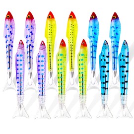 Abhay Fish Pen 12 Pack Cute Pens Gone Fishing Party Favors Ballpoint Pen Fishing Pen Fish Pen Gift Creative Pen Case Cute Stationery and Office Supplies