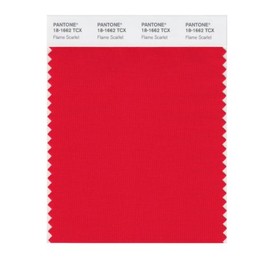 PANTONE Smart 18-1662X Color Swatch Card, Flame Scarlet