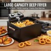 Vexon Large Electric Deep Fryer 4.9L/20 Cups, 1800W Black Stainless