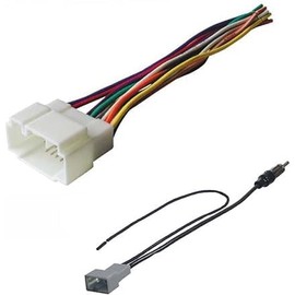 Car Stereo Wire Harness + AM/FM Radio Antenna Adapter -Made for Acura/Honda: 2005-2006 MDX, 2007-2008 TL, 2005-2007 Odyssey, 2006-2008 Pilot, 2005-2008 Ridgeline -No External Factory Amp Vehicles