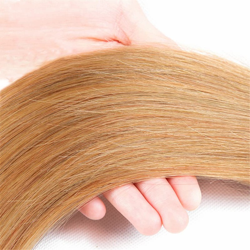 24 26 28 inch Blonde Bundles Human Hair #27 Bundles