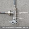 Tecmolog Add On Tee Fitting Stainless Steel Toilet Water Supply