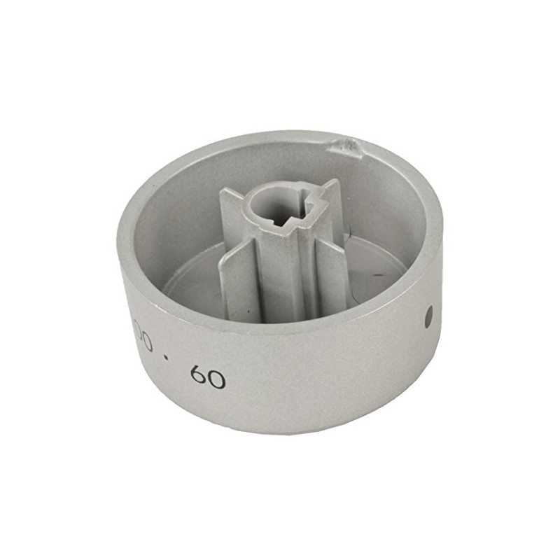 Genuine Hotpoint Oven Cooker Hob Control Knob (Silver)
