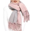 Woogwin Winter Cashmere Scarf Wool Pashmina Shawls for Women Long