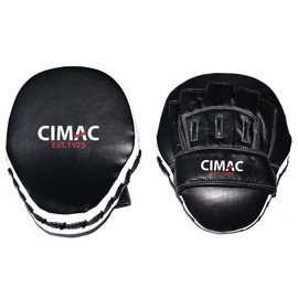 Cimac Focus Mitts Leather Boxing Pads Curved Adult Kids Martial Arts Gym Fitness