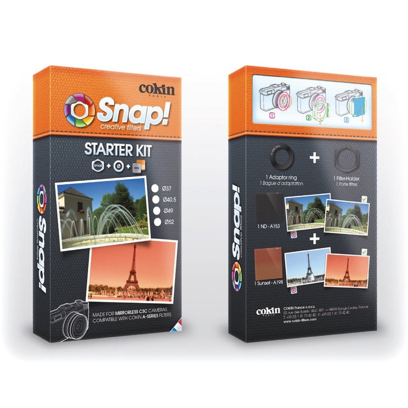Cokin Snap! creative filters starter kit 49mm