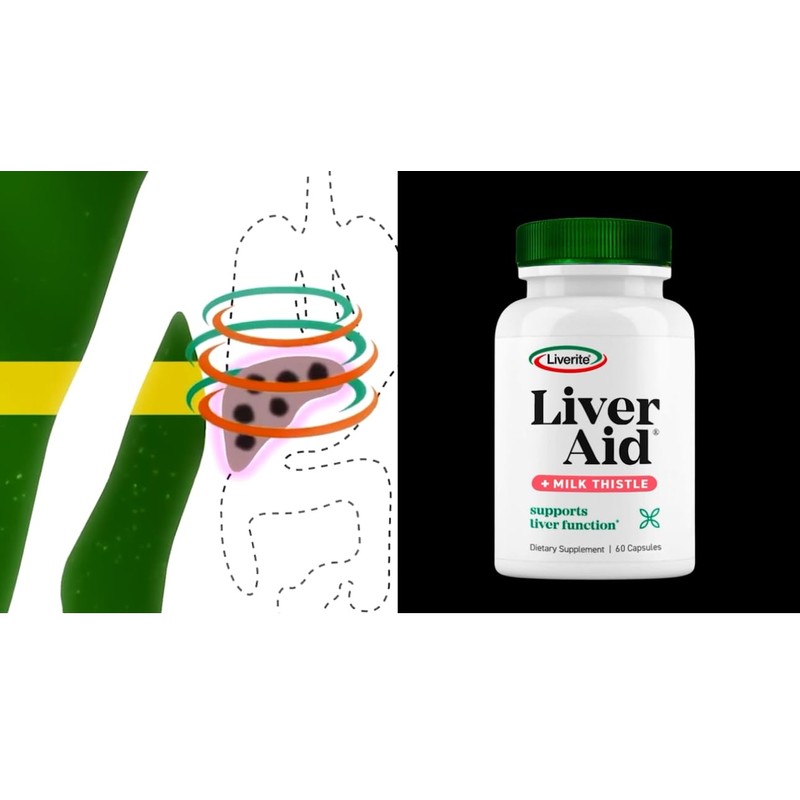 Liverite Liver Aid with Milk Thistle 2-Pack 150 Capsules (Total