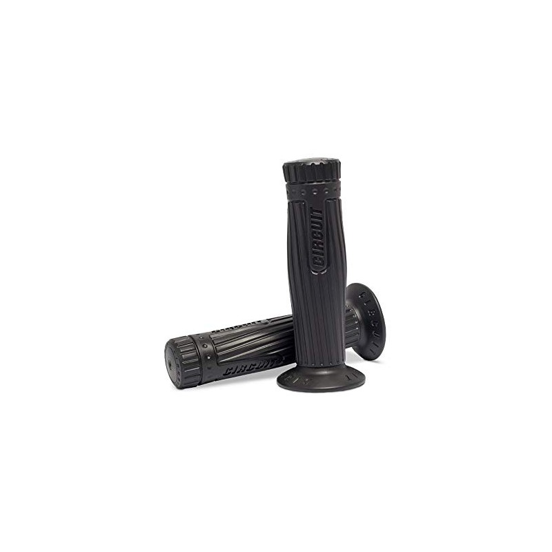 CIRCUIT Equipment MA043-001 Barcelona Motorcycle Grips Black