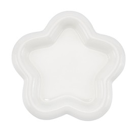 NICENEEDED Flower Shape Ceramic Jewelry Dish, Ring Dish Trinket Tray Room Decor Aesthetic Trinket Dish, Wedding Engagement Jewelry Plate Bowl for Earrings Keys Watch