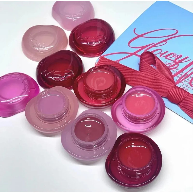 Fwee Brillo Labial Y Rubor Jelly Pot Con Llavero Glowy