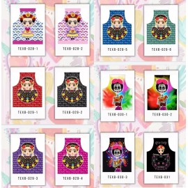 Texben 6 Mandiles Para Cocina Sublimados Frida Calo