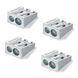STAEDTLER Double Hole Quality Aluminium Pencil Sharpener (4)