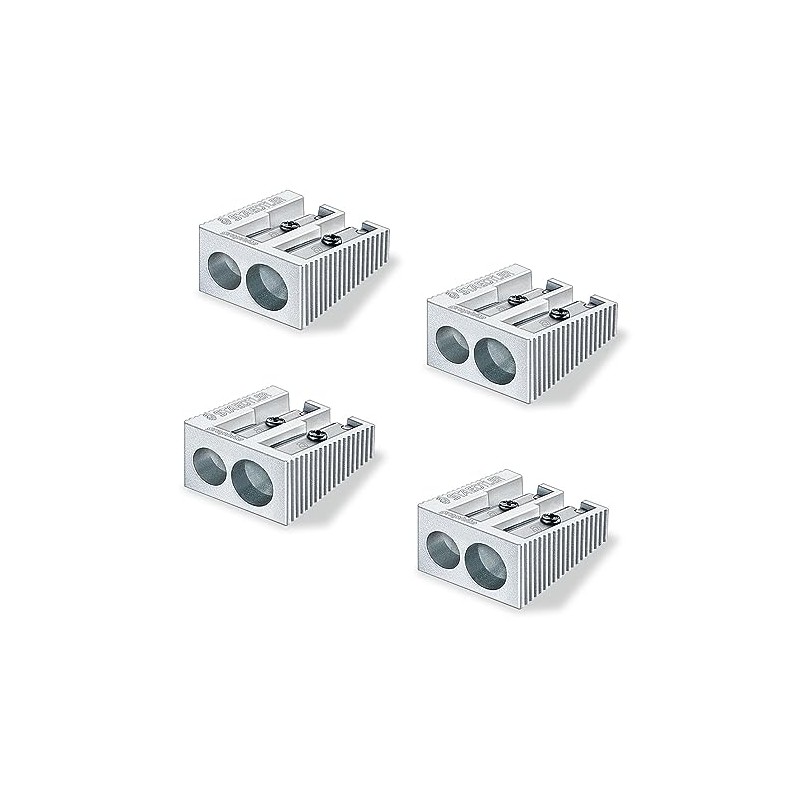 STAEDTLER Double Hole Quality Aluminium Pencil Sharpener (4)