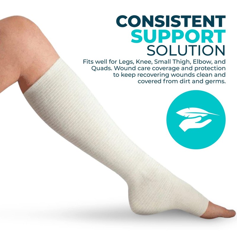 Premium Elastic Tubular Medical Bandage Size E Stockinette, 5 Sets