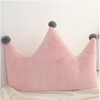 Plush Crown Pillow Sofa Bed Back Cushion, Home Bedroom Bedside
