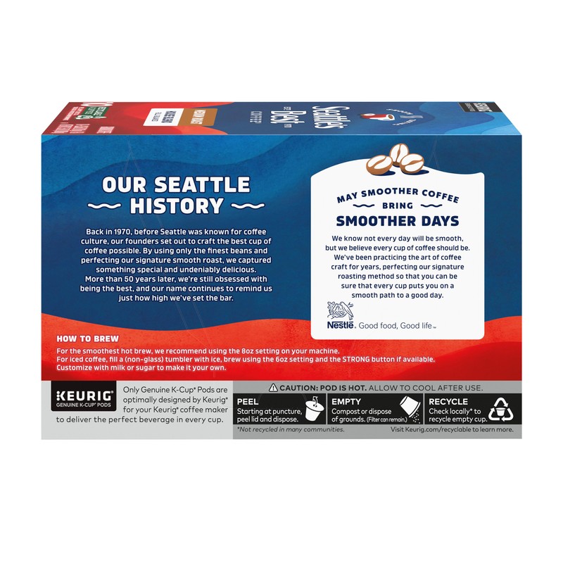 Seattle’s Best Coffee, Medium Roast K-Cup Coffee Pods, House Blend,