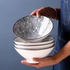 QINLANG 38 oz Japanese Ramen Bowls, Ceramic Set of 4
