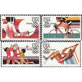 Prophila Collection USA 1665-1668 (kompl.Ausg.) postfrisch ** MNH 1983 Olympische Sommerspiele 84 (Briefmarken für Sammler) Ballspiele ohne Fußball (Basketball/Handball/Baseball …)