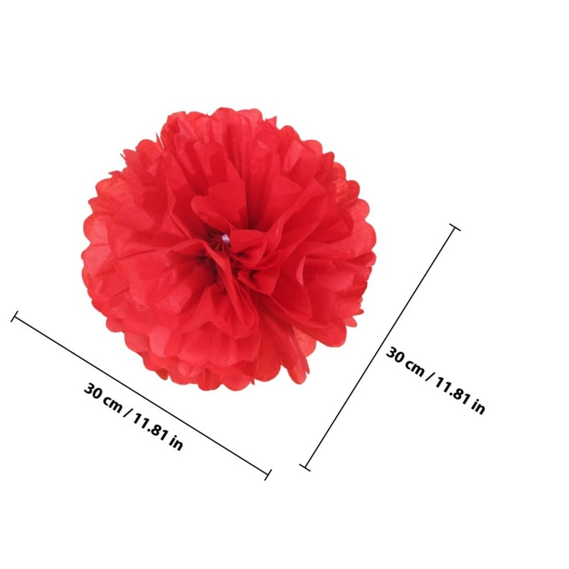 EXCEART 12pcs Tissue Paper Flower Pom Pom Hanging Decorative Honeycomb