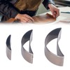 3PCS Cutting Die Set Alloy Steel Curved Moon Shape Hollow