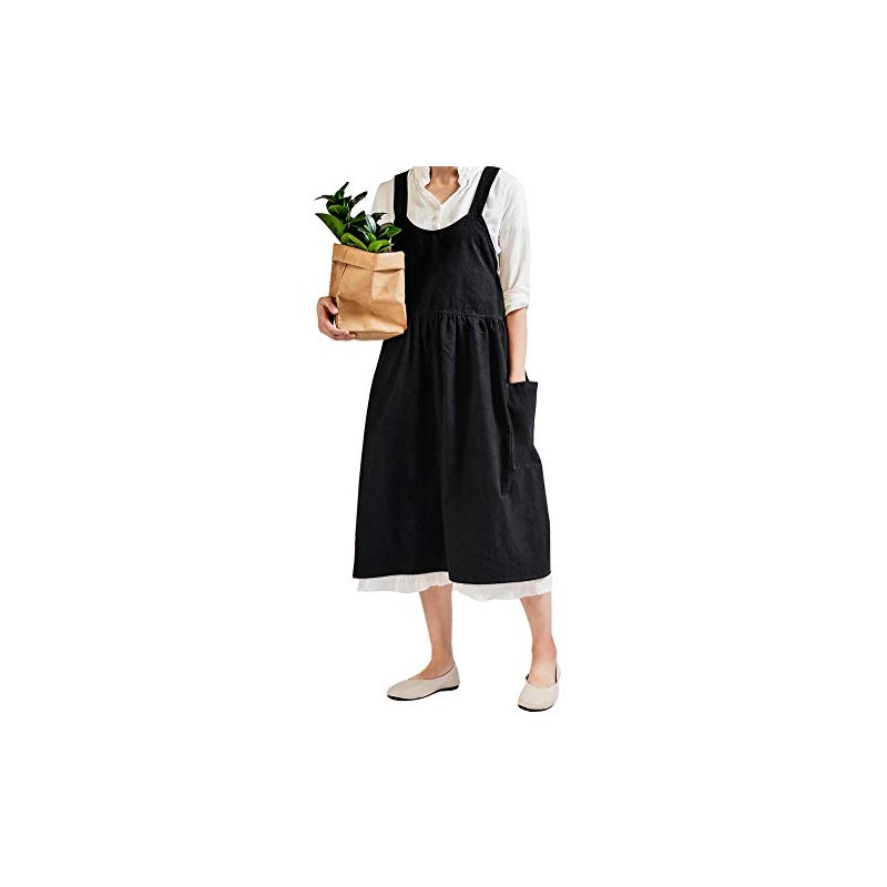 Nanxson CF3088 Women's Cotton Linen Apron Kitchen Apron Bib Apron