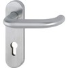 HOPPE Paris 10722808 Fire Protection Door Handle Set Matt Stainless