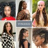 259pcs Silver Hair Jewelry for Braids 19styles Hair Charms Accessories