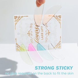 Lomansa Eyelash Lifting Pads, Lash Lifting Pads, Only for Perming No. 1, Ultra Thin and Sticky, Multiple Use as Eye Patches or Eyelash Lift Tape for Salon (Blue)